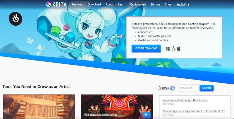 Krita - open source drawing software 