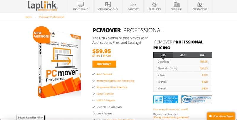 Laplink PCmover 