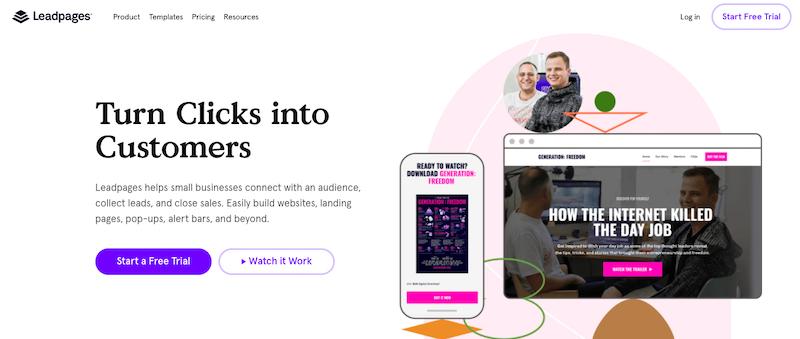 Leadpages - landing page builders
