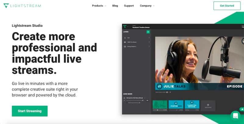 Lightstream - web-based live streaming studio