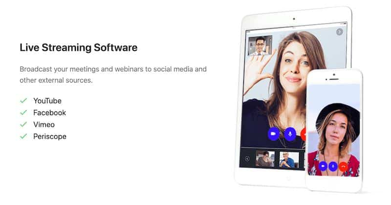 LiveWebinar social media sharing