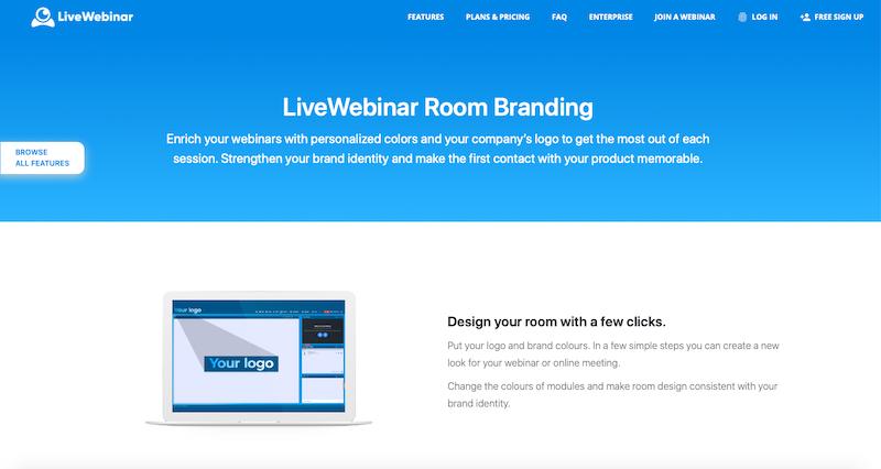 LiveWebinar Webinar visual branding 