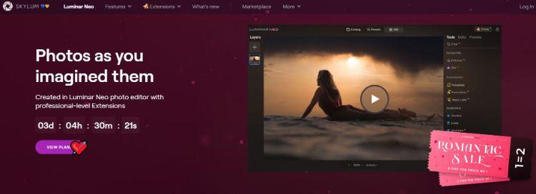 luminar homepage