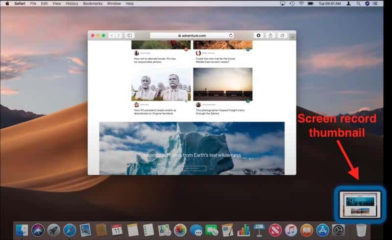 Mac screen record thumbnail