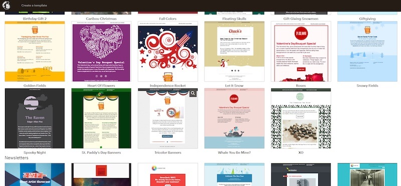Mailchimp template themes