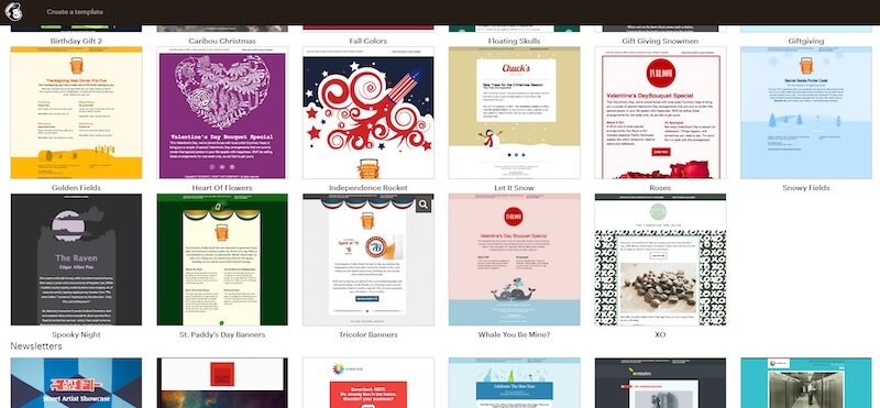Mailchimp template themes 