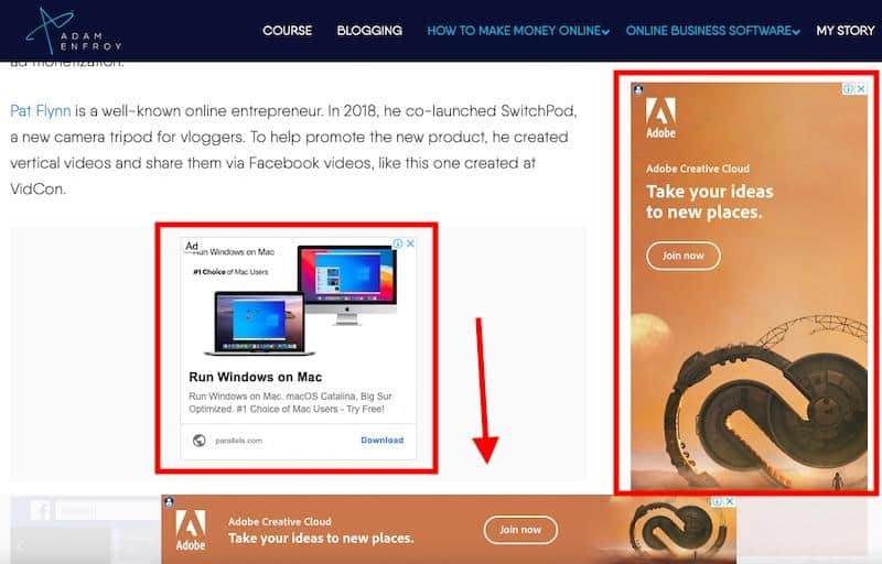 Mediavine Ads Example