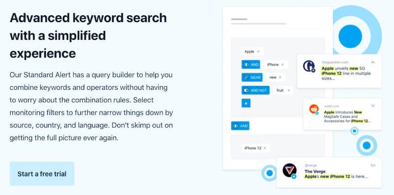 Mention: Advanced Keyword Search