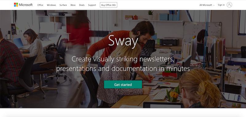 Microsoft Sway Best Presentation Software