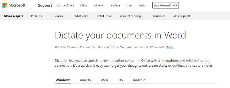 microsoft word homepage