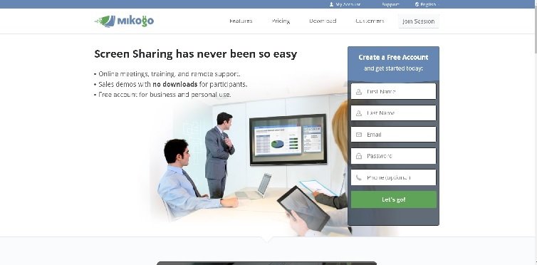 online screen sharing site