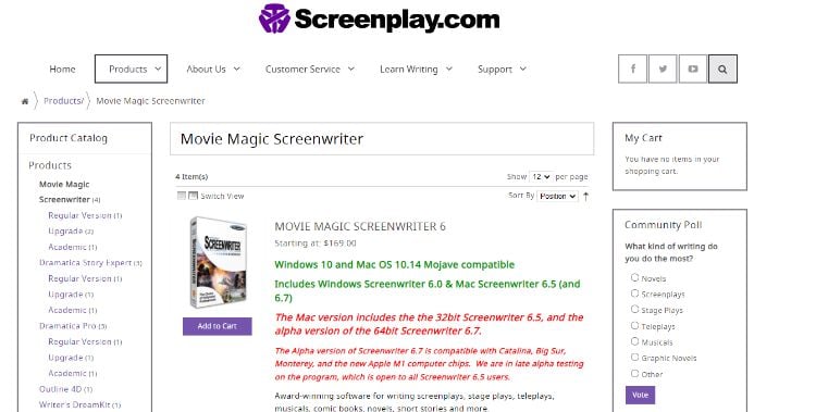 movie magic screenwriter homepage
