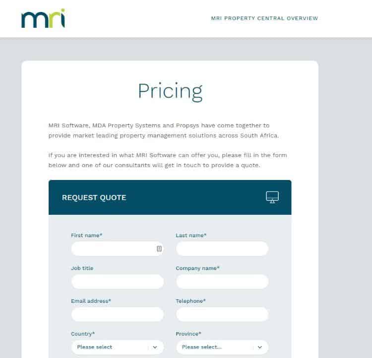 MRI-software pricing