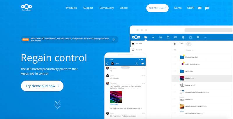 Nextcloud: self-hosted cloud storage