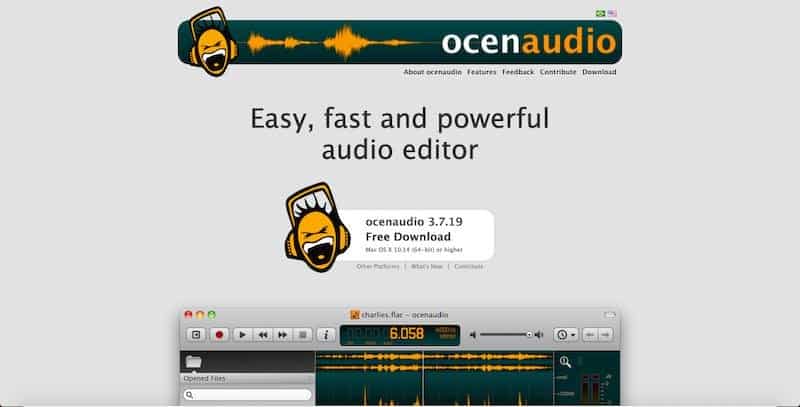 Ocenaudio - easy-to-use audio editing tool