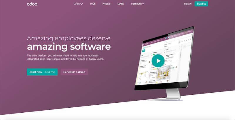 Odoo: business management software