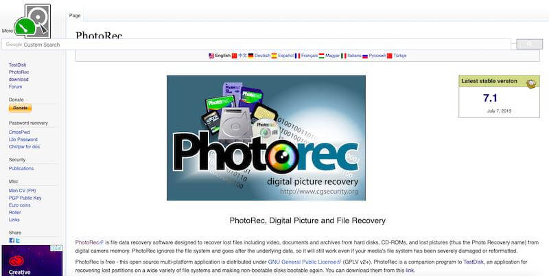 PhotoRec cover image