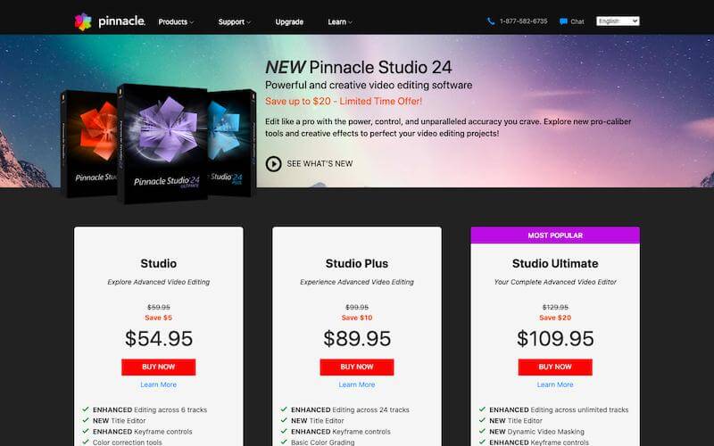 Pinnacle Studio: video editing software