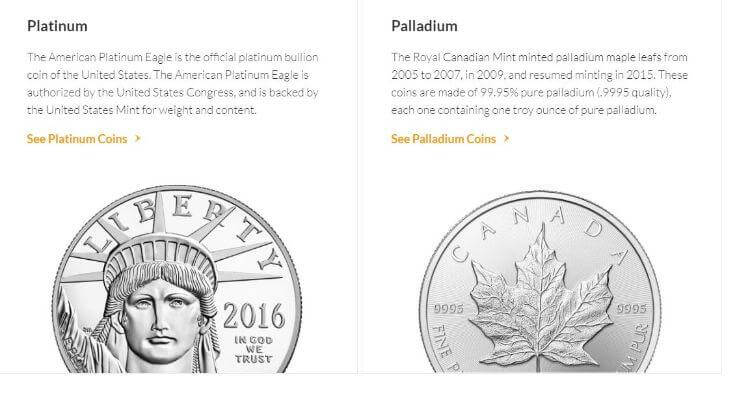 Platinum coins