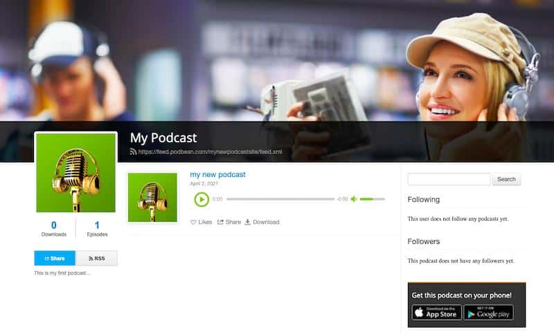 Podbean website 