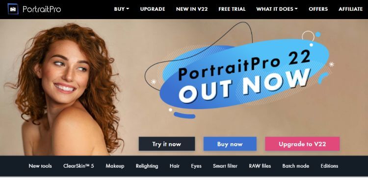 portrait pro homepage