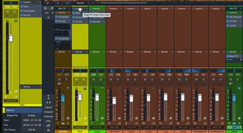 PreSonus Studio One features 