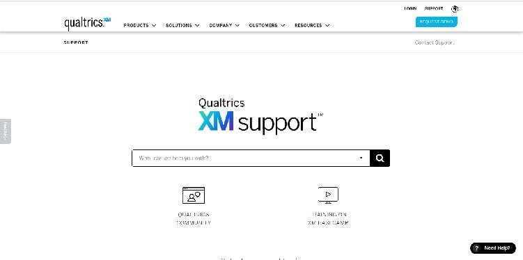 Qualtrics Support Page
