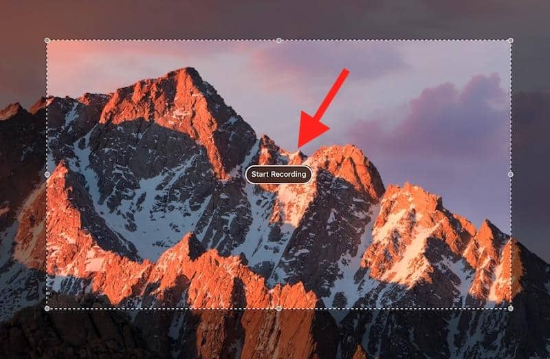 QuickTime Player record a specific area