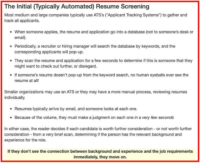 Resume Applicant Tracking System