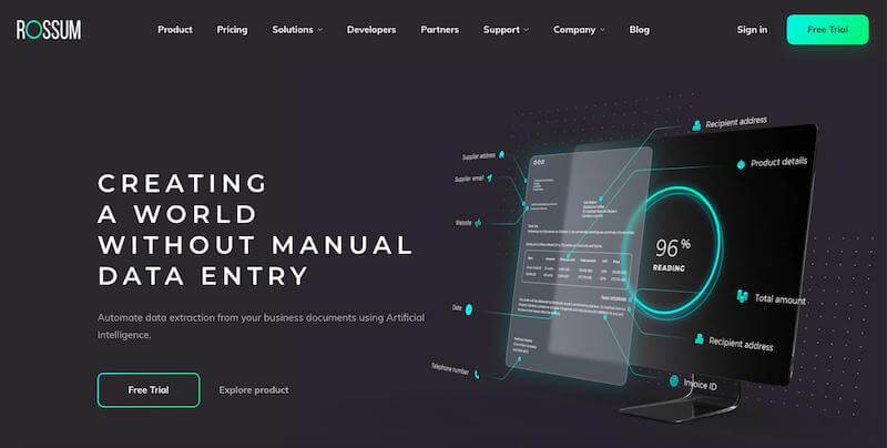 Rossum Invoice Scanning 