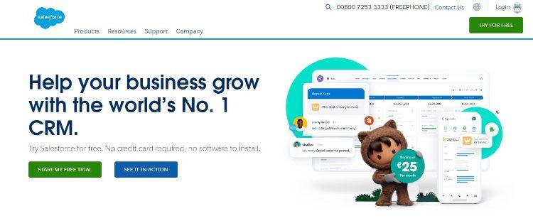 salesforce homepage