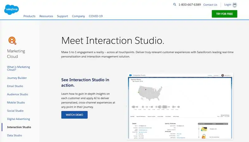 استوديو التفاعل السحابي للتسويق من Salesforce