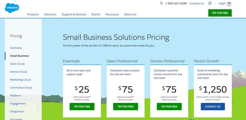 Salesforce Pricing Plans 