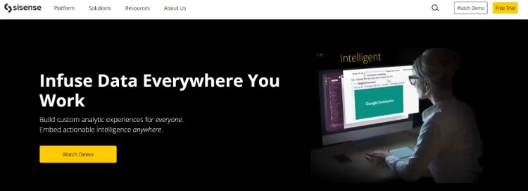 sisense homepage