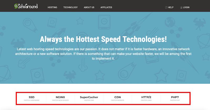 Siteground vs. Bluehost: SiteGround Features