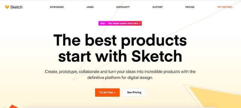 Sketch: vector-based graphic designing tool