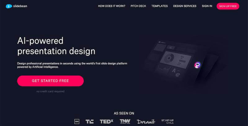 Slidebean AI-powered software