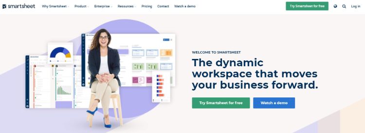 smartsheet homepage