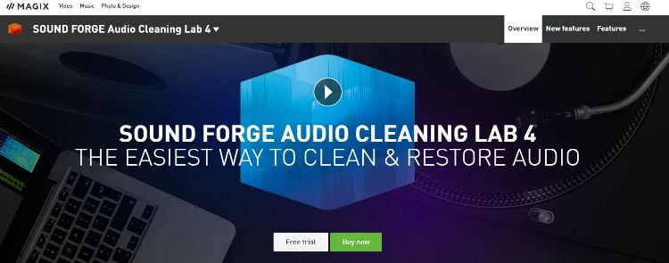 soundforge cleaning lab homepage