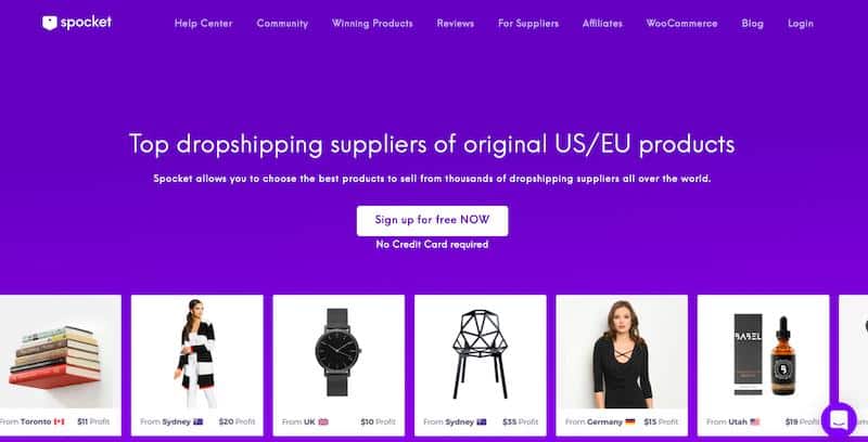 Spocket: online dropshipping marketplace 