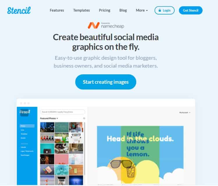 stencil homepage