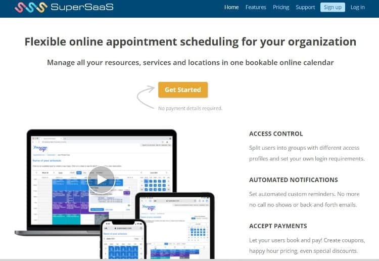 supersaas homepage