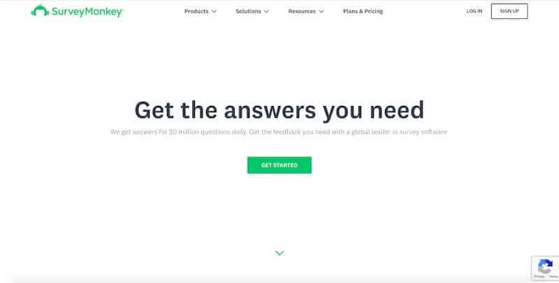 SurveyMonkey - most popular survey software