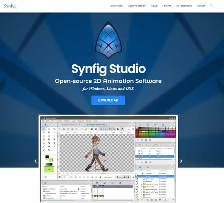 synfig homepage