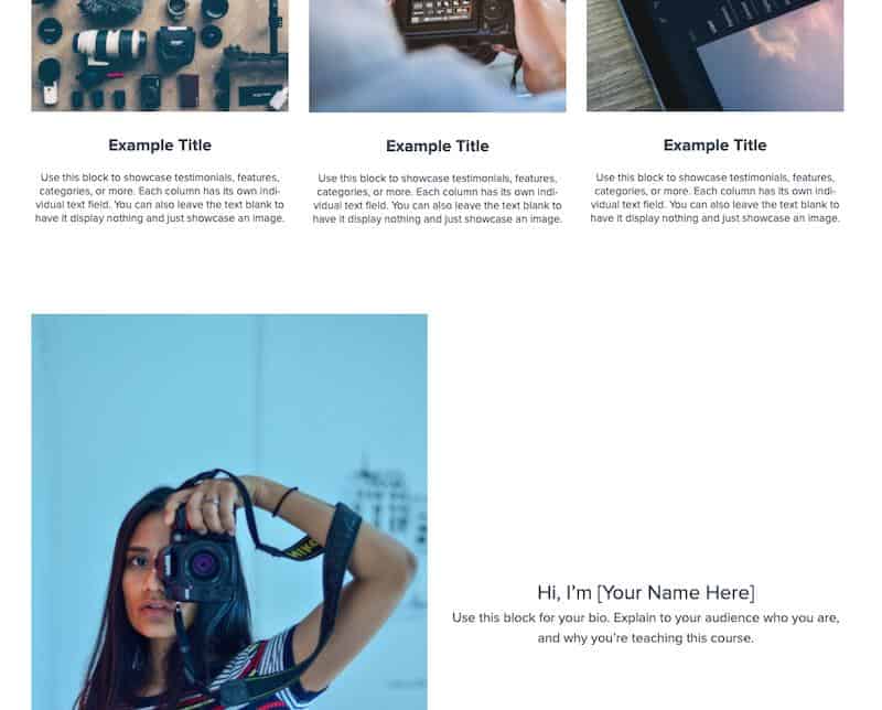 Teachable simple theme