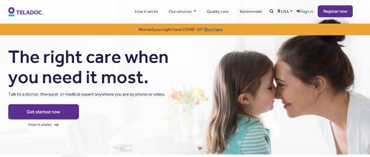 teladoc homepage
