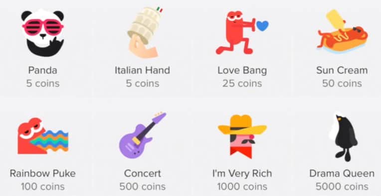 TikTok gifts