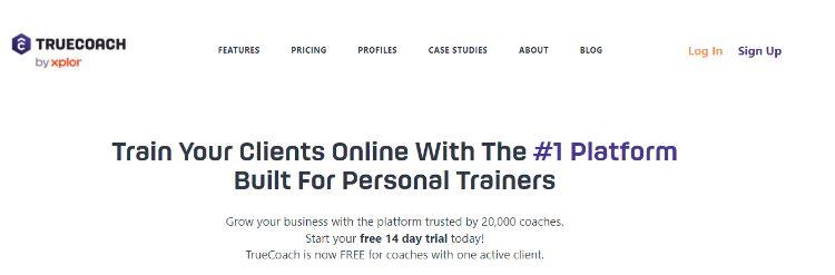 truecoach homepage