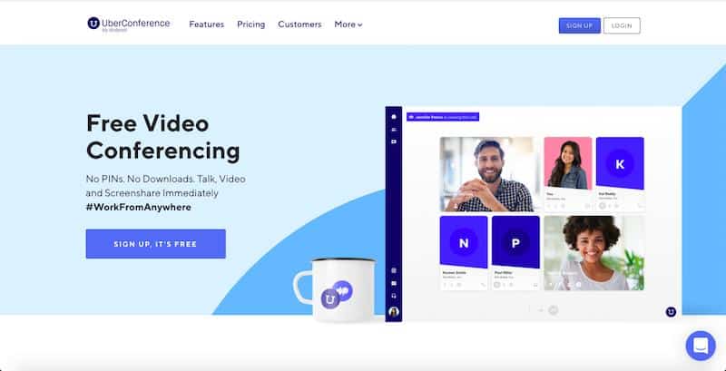 UberConference: cloud-based video conferencing tool