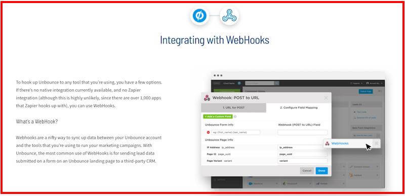 Unbounce Integration with WebHooks